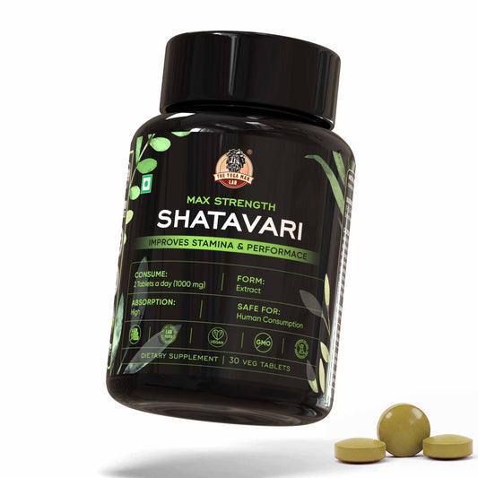 YogaManLab® Shatavari Tablets – Immunity Booster & Natural Antioxidant - Lab Certified, Pesticide Free - 30 Tablets