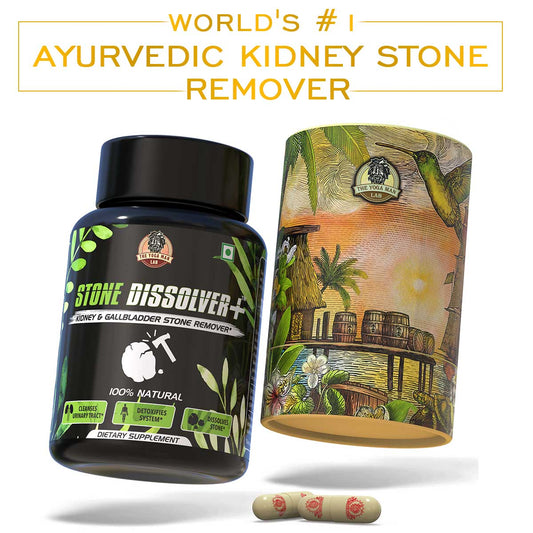 स्टोन डिसोल्वर+ पथरी को निकालने में मदद करता है | दर्द से राहत देता है | 100% प्राकृतिक अनुपूरक Health Care > Urinary Tract Health > Kidney & Gallbladder Stone > Supplement > Ayurvedic Stone Remover Treatment The Yoga Man Lab Pack of 1: ₹1990 (20% Off)
