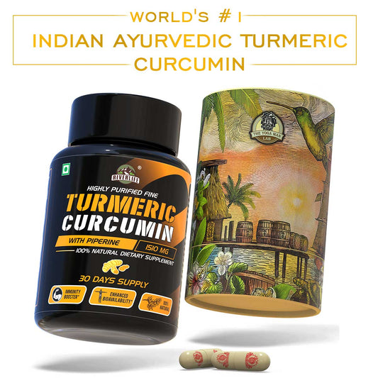 Ayurvedic Turmeric Curcumin With Raw Turmeric, 95% Curcuminoids and Black Pepper | For Joint & Healthy Inflammatory Support | 100% Natural & Indian Health Care > Metabolic Health > Diabetes > Supplement > Ayurvedic Diabetes Reversal The Yoga Man Lab