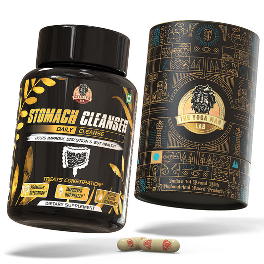 STOMACH CLEANSER Daily Cleanse Ayurvedic Supplement | Probiotic Soluble Fiber For Smooth Morning Bowel Movement & Constipation Prevention | 100% Natural Health Care > Gut Health > Colon Detox > Supplement > Ayurvedic Constipation, IBS & Bowel Treatment The Yoga Man Lab