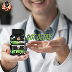 YogaManLab® STOMACH CLEANSER - Probiotic Detox & Flatter Belly Ayurvedic Supplement | 14-Days Program To Remove Constipation & Toxins | 100% Natural with Probiotics