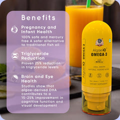 YogaManLab® AlgaeIQ Omega-3 with 800mg DHA | TEST