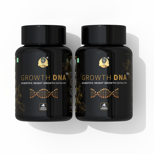 YogaManLab® Growth DNA - Ayurvedic Height Increaser Program | Growth Plate Activator | Guaranteed Results Formula | 100% Natural