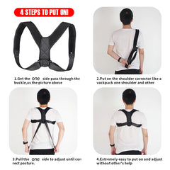 YogaManLab® Posture Corrector Belt - Back Pain, Hips Pain, Sciatica Pain - Corrects Hump Back