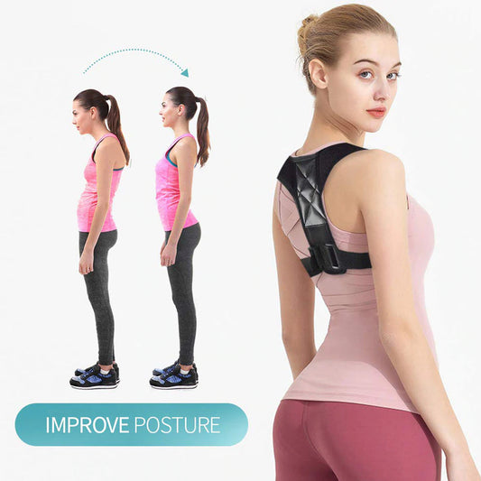 YogaManLab® Posture Corrector Belt - Back Pain, Hips Pain, Sciatica Pain - Corrects Hump Back