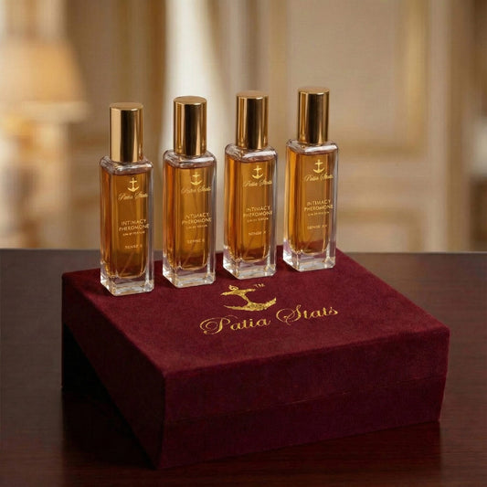 Patia Stats® Intimacy Pheromones Perfume for Men | 4 Signature Scents | Attraction DNA-Infused Eau de Parfum