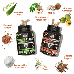 YogaManLab® STOMACH CLEANSER - Probiotic Detox & Flatter Belly Ayurvedic Supplement | 14-Days Program To Remove Constipation & Toxins | 100% Natural with Probiotics