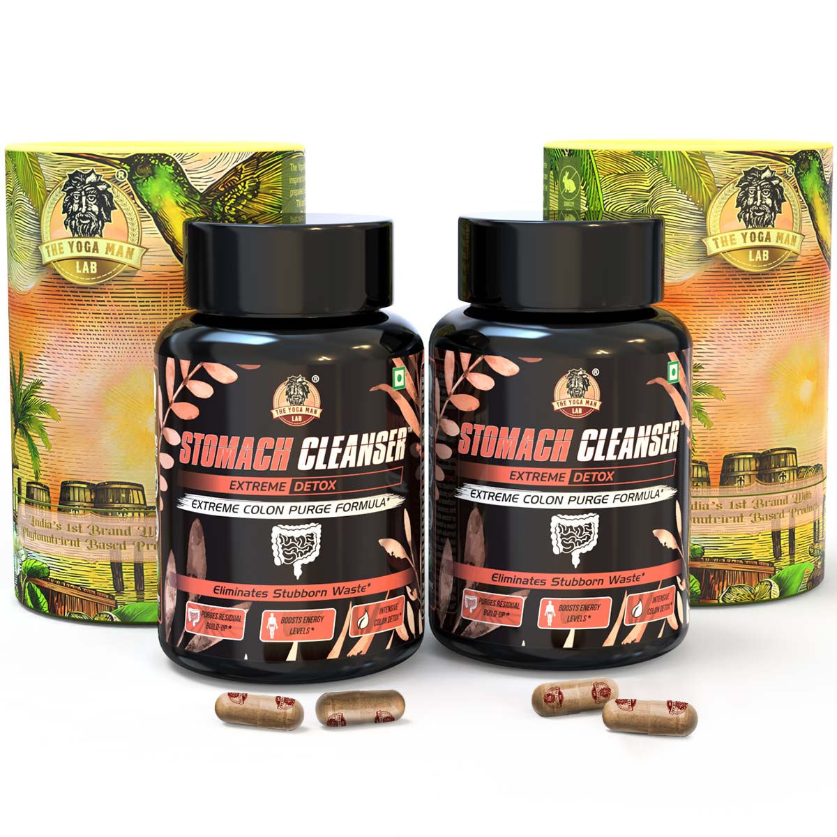 YogaManLab® STOMACH CLEANSER- Extreme Detox Ayurvedic Supplement | For People With Delayed Motion & Hard Stool | 100% Natural