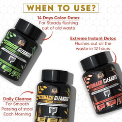 YogaManLab® STOMACH CLEANSER - Probiotic Detox & Flatter Belly Ayurvedic Supplement | 14-Days Program To Remove Constipation & Toxins | 100% Natural with Probiotics