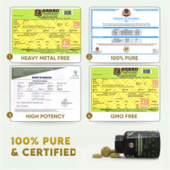 YogaManLab® Ashwagandha Tablets – High in Withanolides 100%, Lab Certified, Pesticide Free - For Testo Boost & Stress Relief - 60 Tablets