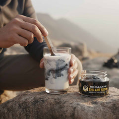 YogaManLab® Himalayan Shilajit Resin Gold | with High Fulvic Acid & 87 Trace Minerals | Lab Certified, 100% Natural| 10 Grams Pack