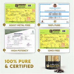 YogaManLab® Himalayan Shilajit Resin Gold | with High Fulvic Acid & 87 Trace Minerals | Lab Certified, 100% Natural| 10 Grams Pack