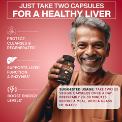 YogaManLab® Liver Pro - Fatty Liver Ayurvedic Supplement | Helps Restore Liver Health & Remove Toxins | 100% Natural & Ayurvedic | 28 Days Program