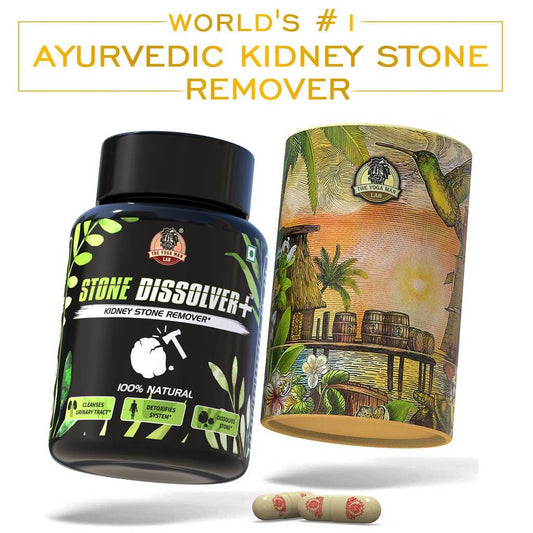 YogaManLab® STONE DISSOLVER+ - Stone Remover Ayurvedic Supplement | 100% Natural & Plant Based