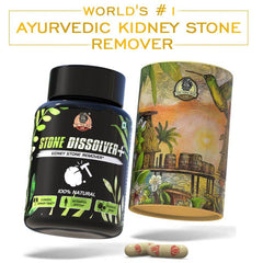 YogaManLab® STONE DISSOLVER+ - Stone Remover Ayurvedic Supplement | 100% Natural & Plant Based
