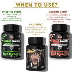 YogaManLab® STOMACH CLEANSER - Probiotic Detox & Flatter Belly Ayurvedic Supplement | 14-Days Program To Remove Constipation & Toxins | 100% Natural with Probiotics