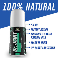 Dr. Joint Roll-On For Instant Pain Relief | Ayurvedic Oil Formula | 100% Natural  The Yoga Man Lab   